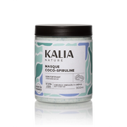 Masque Coco-Spiruline Kalia Nature – soin intensif pour des cheveux plus forts, plus sains et intensément nourris.