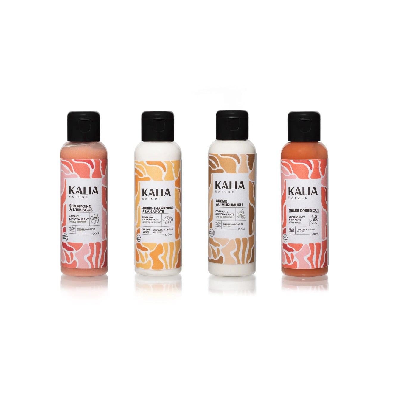 Ensemble de soins capillaires Kalia Nature en format voyage pour cheveux bouclés