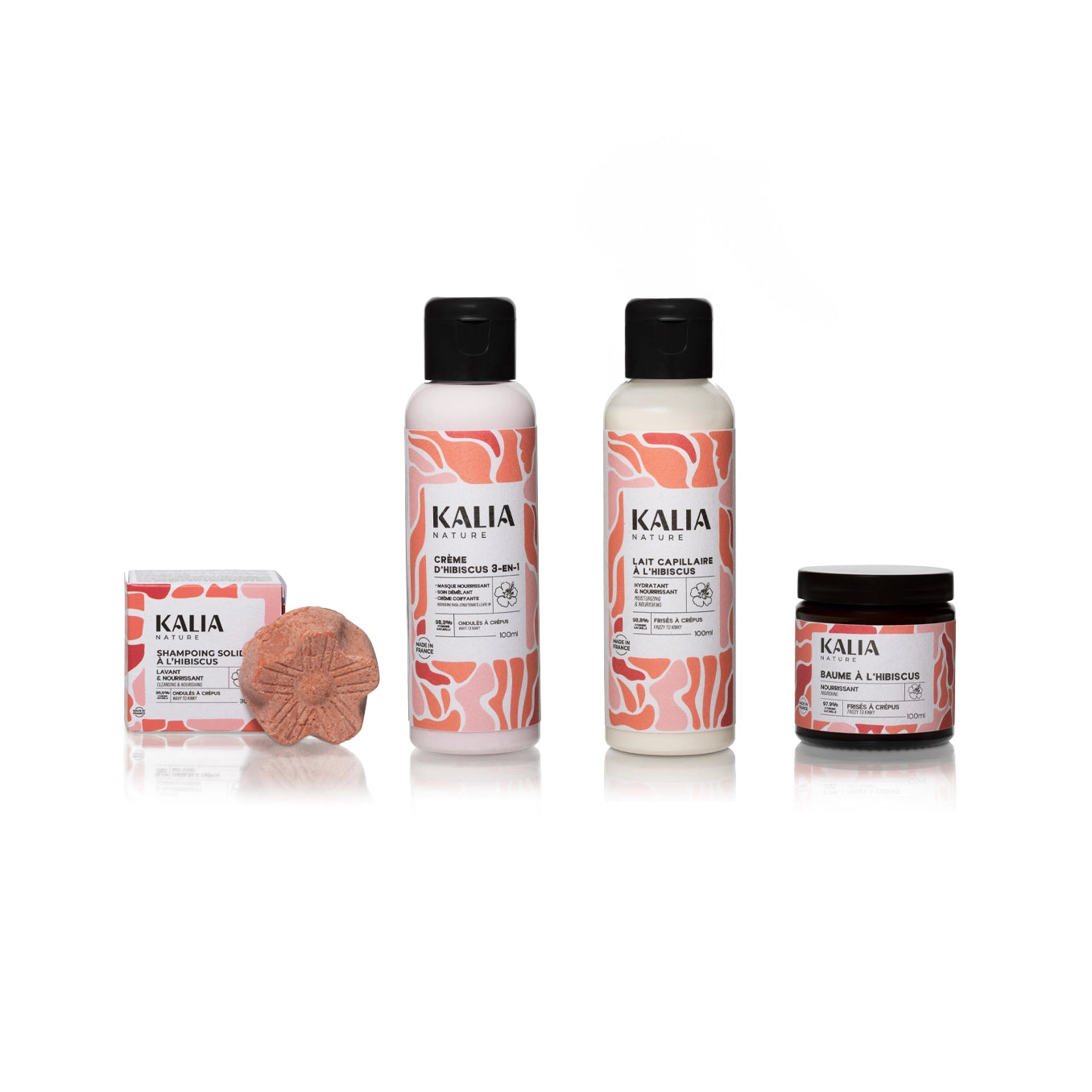 Ensemble de soins capillaires Kalia Nature en format voyage pour cheveux crépus