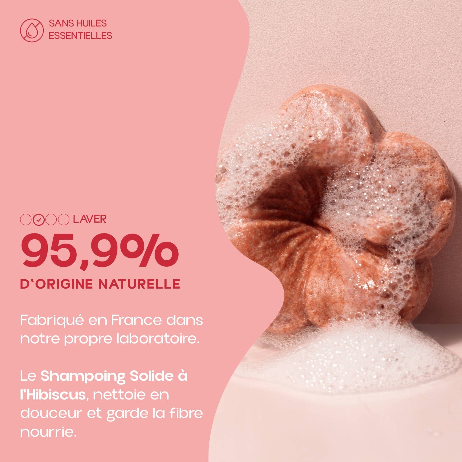 Shampoing Solide à l'Hibiscus