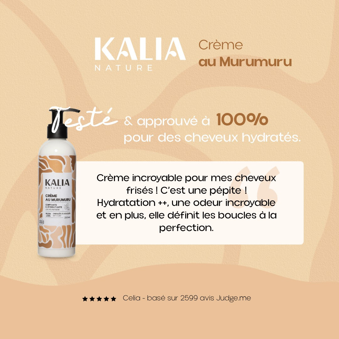 avis client sur le produit crème au murumuru : approuvé à 100% pour hydrater les cheveux