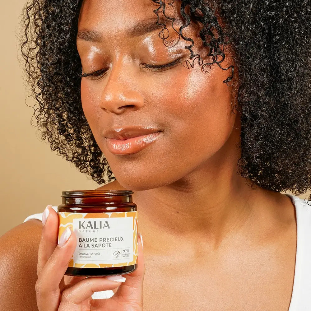 Baume Précieux à la Sapote Kalia Nature – soin naturel pour des cheveux doux, nourris et revitalisés.